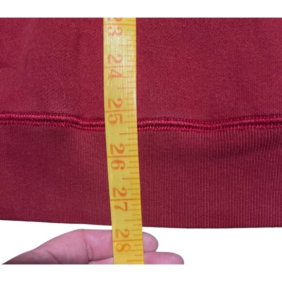 Vintage 90s Tommy Hilfiger Red Crewneck Sweatshirt "H" Logo Size XL - Picture 2 of 7
